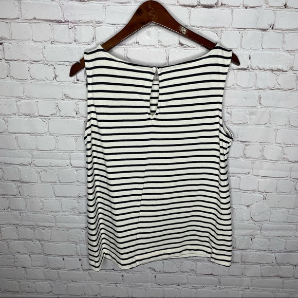 Banana Republic Striped Lace Shoulder Tank Top - Picture 5 of 5